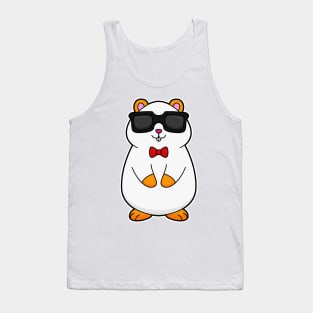 Hamster with Sunglasses & Bow tie Tank Top